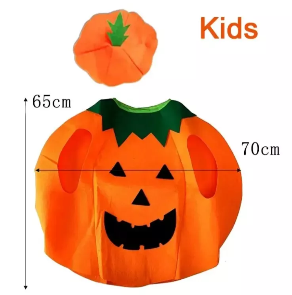 Halloween Novelty Pumpkin Fancy Dress Kids Children Party Costume Outfit