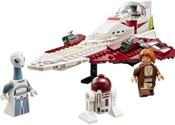 LEGO Star Wars Obi-Wan Kenobi’s Jedi Starfighter Set, Buildable Toy for 7 Plus Year Old Boys and Girls, with Taun We Minifigure, Droid Figure and Lightsaber, Attack of the Clones Gift Idea 75333