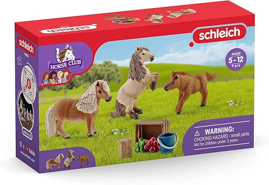 SCHLEICH 41432 Miniature Shetland Pony Family