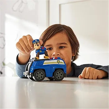 Paw Patrol, Chase’s Patrol Cruiser, Toy Car with Collectible Action Figure, Sustainably Minded Kids’ Toys for Boys & Girls Aged 3 and Up