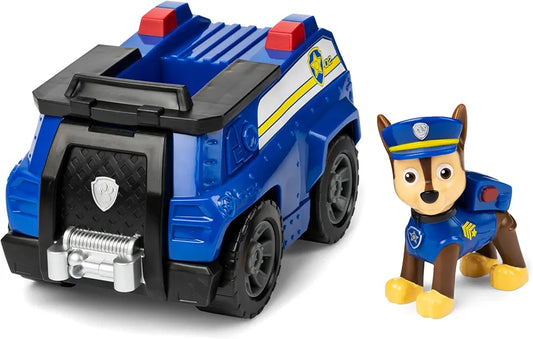 Paw Patrol, Chase’s Patrol Cruiser, Toy Car with Collectible Action Figure, Sustainably Minded Kids’ Toys for Boys & Girls Aged 3 and Up