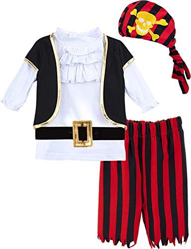 Baby Pirate Costume Kids Girls Boys Fancy Dress Outfit Age 3 - 6 months