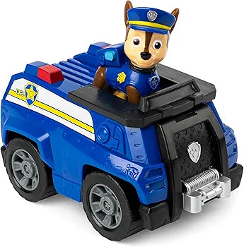 Paw Patrol, Chase’s Patrol Cruiser, Toy Car with Collectible Action Figure, Sustainably Minded Kids’ Toys for Boys & Girls Aged 3 and Up