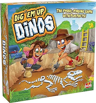 Dig 'em Up Dinos: The Fossil Finding Game with Fun Facts! | Kids Games | For 2-4 Players | Ages 4+