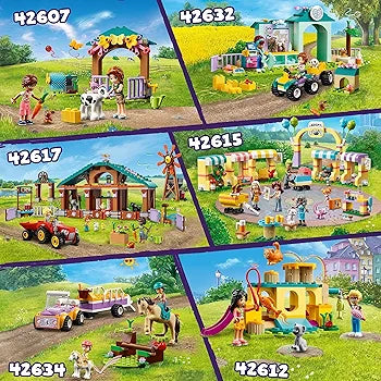 LEGO Friends Cat Playground Adventure, Animal Toy with Figures and Pet Accessories Including a Fish, Gift for 5 Plus Year Old Girls, Boys & Kids, Includes Mini-Doll Characters Olly and Liann 42612