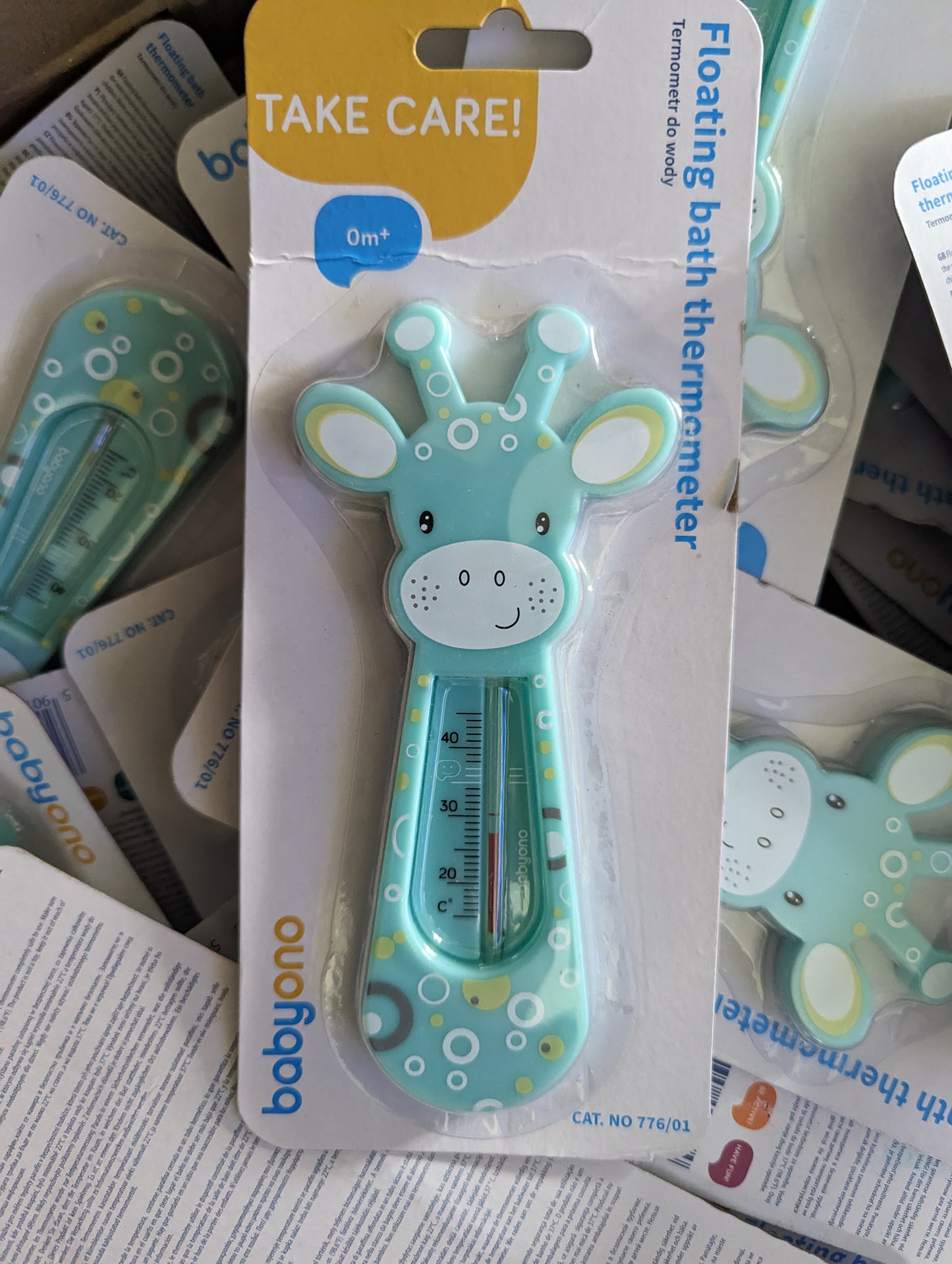 NEW Baby Safe Floating Bath Thermometer - GIRAFFE, Analog Temp temperature water