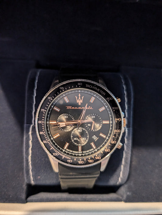 BOXED -Maserati Men's Watch Sfida LIMITED EDITION, Chronograph, quartz watch