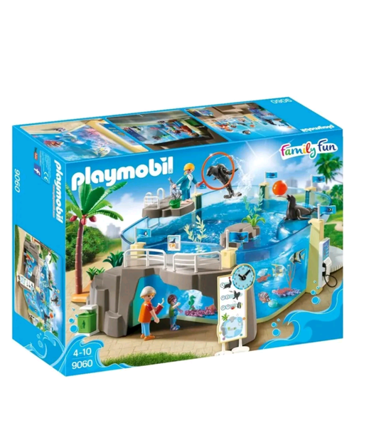 Playmobil 9060 Family Fun Aquarium Pool Enclosure With Fillable Water Enclosure