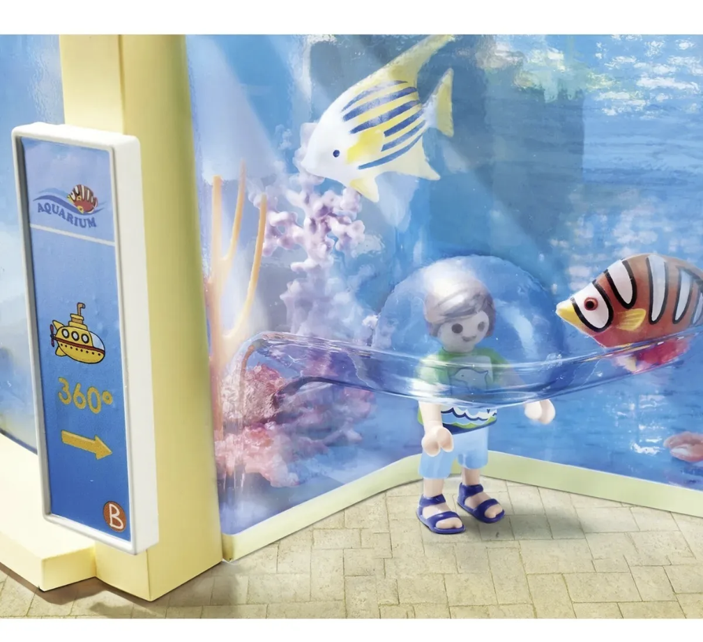 Playmobil 9060 Family Fun Aquarium Pool Enclosure With Fillable Water Enclosure
