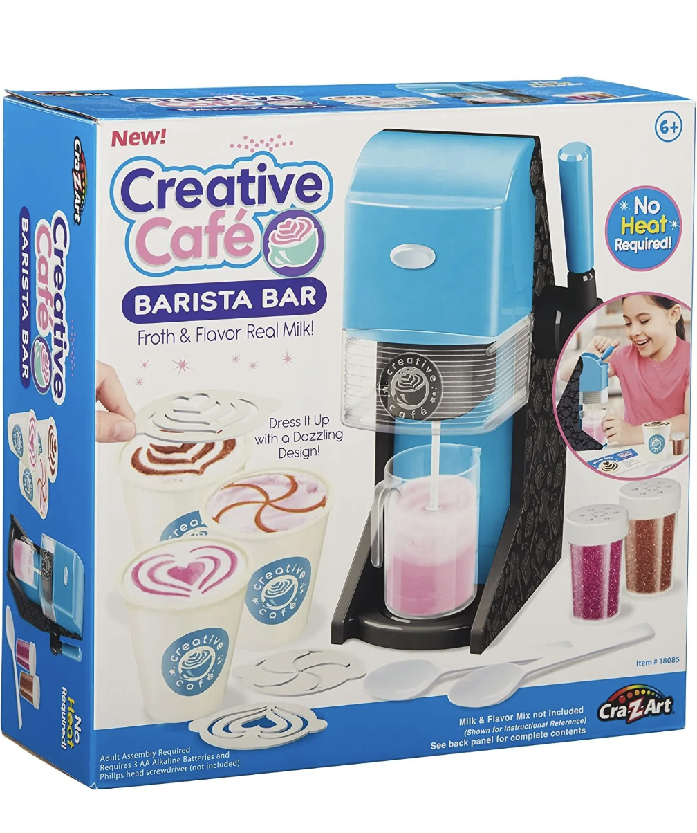 Creative Cafe Barista Bar Toy Kitchen Pretend Role Play NO HEAT REQUIRED