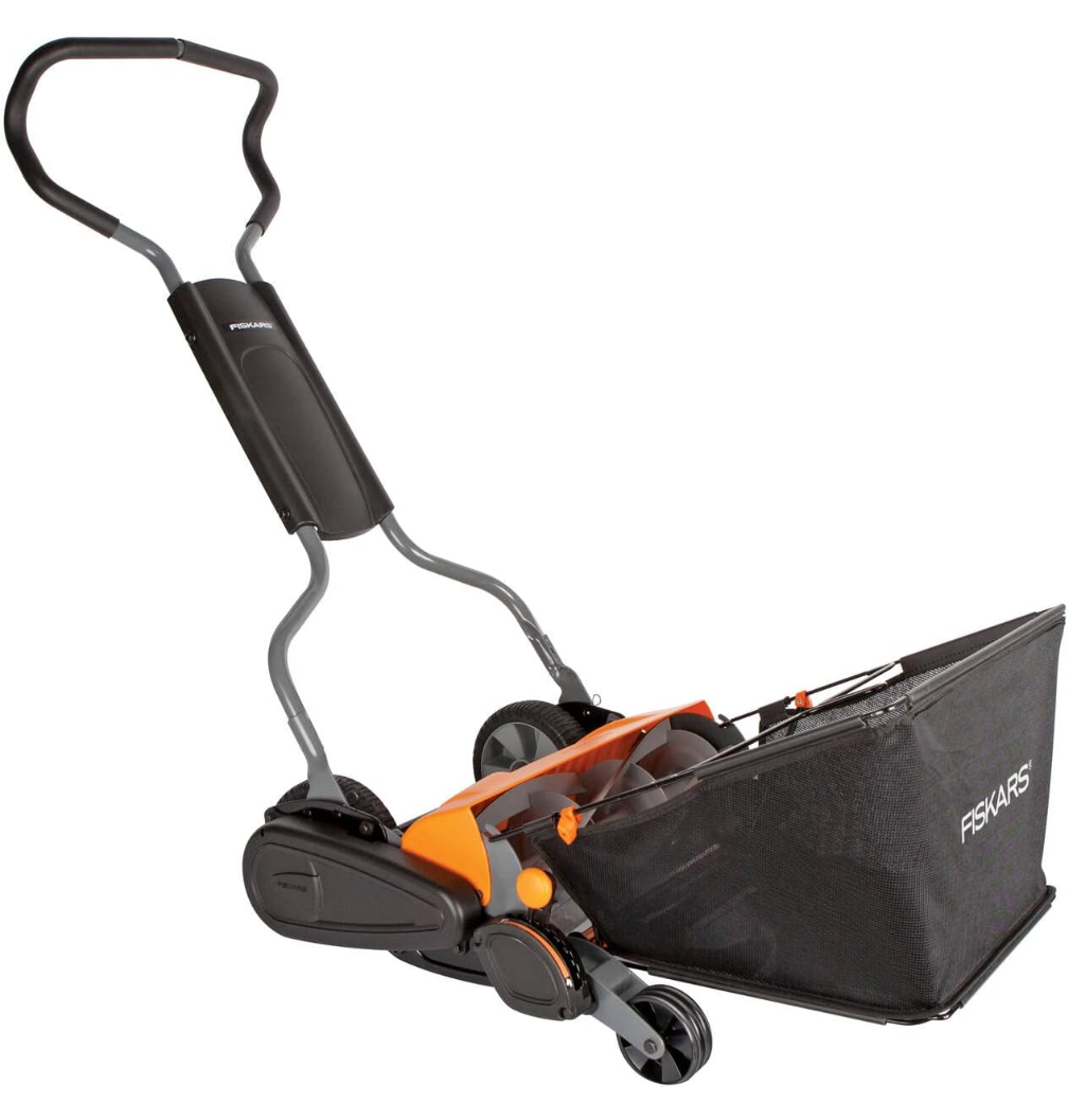 Fiskars StaySharp Grass Catcher, Capacity: 18 litres,