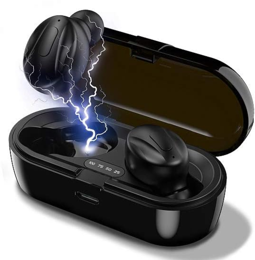 Nobranded Mini Bluetooth Wireless Earbuds 5.0 Stereo Sports Tws Bluetooth Headset Power Display XG13 with packaging (black)