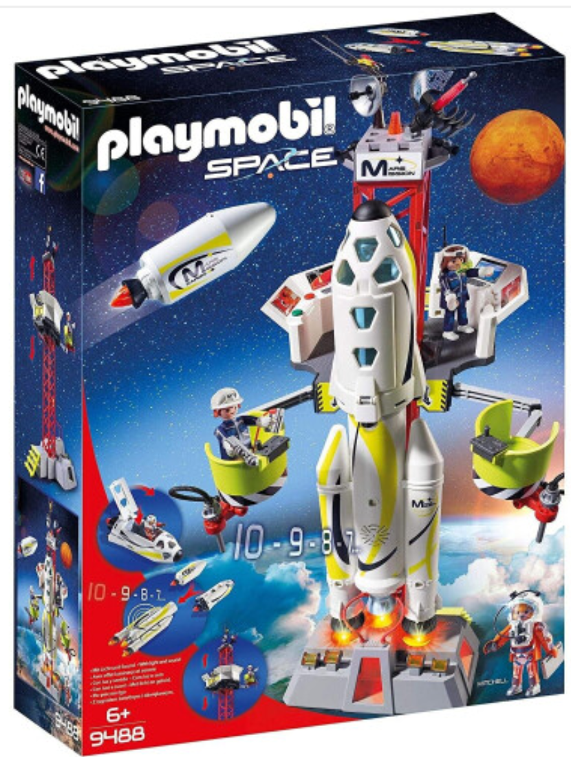 Playmobil 9488 Space Mission Rocket with Launch Site with Lights and Sound