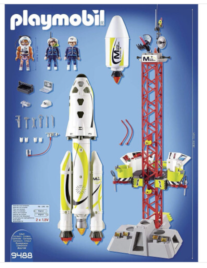 Playmobil 9488 Space Mission Rocket with Launch Site with Lights and Sound