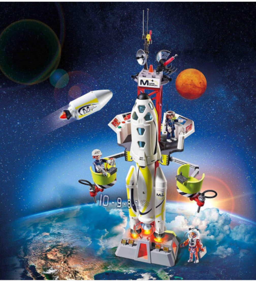 Playmobil 9488 Space Mission Rocket with Launch Site with Lights and Sound