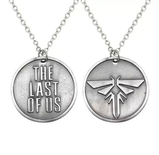 THE LAST OF US DOUBLE SIDED FIREFLY METAL NECKLACE PENDANT/KEYRING